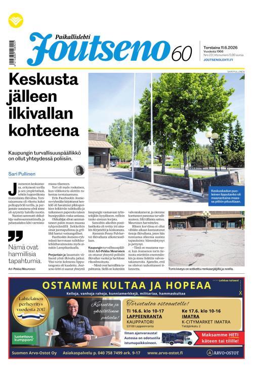 Paikallislehti Joutseno 11.6.2026