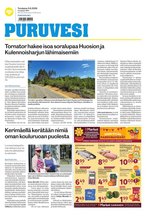 Puruvesi-lehti 11.6.2026