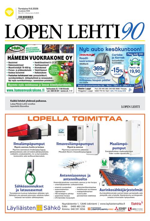 Lopen Lehti 11.6.2026