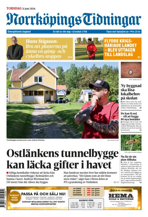 Norrköpings Tidningar 11.6.2026