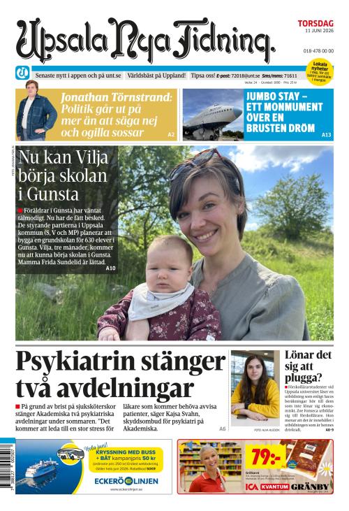 Upsala Nya Tidning 11.6.2026