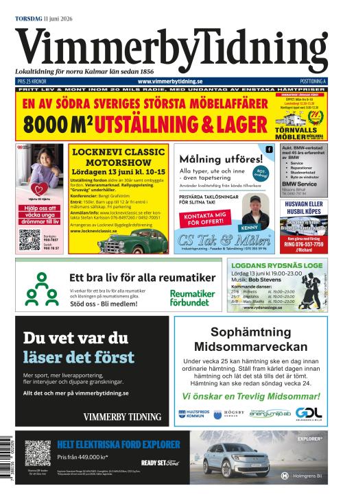 Vimmerby Tidning / Kinda-Posten 11.6.2026