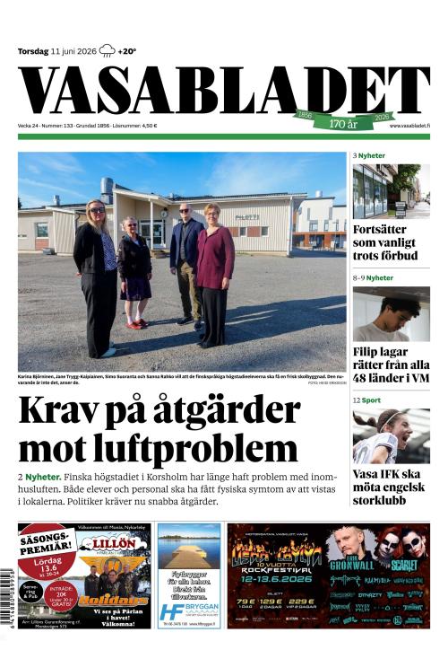 Vasabladet 11.6.2026