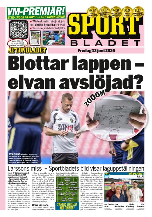 Aftonbladet Sportbladet 12.6.2026