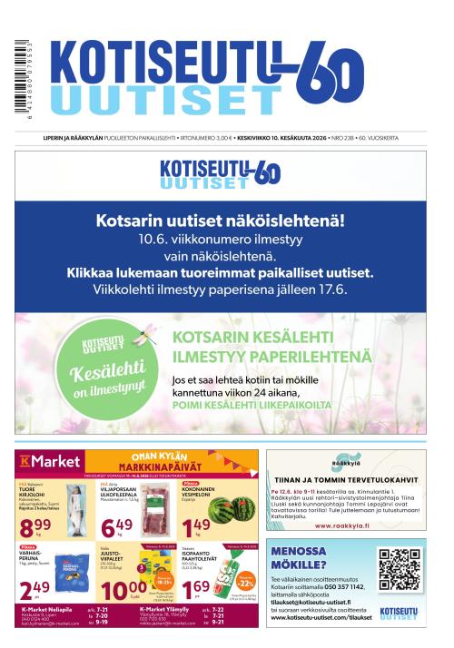 Kotiseutu-uutiset 10.6.2026