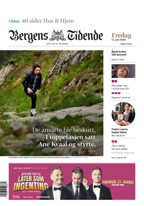 Bergens Tidende 12.6.2026