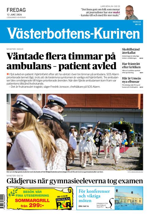 Västerbottens-Kuriren (SE) 12.6.2026