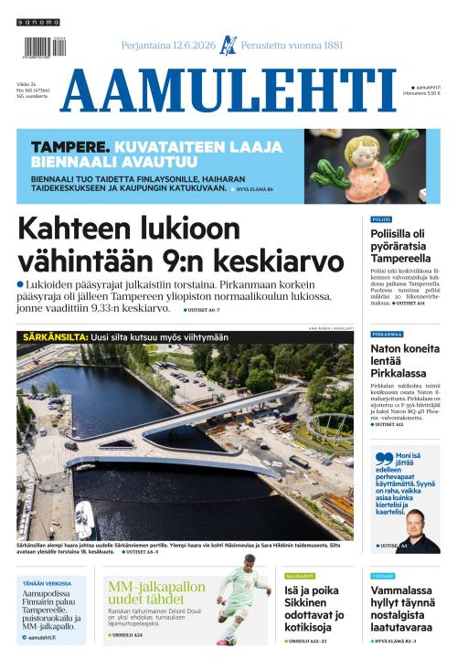Aamulehti 12.6.2026