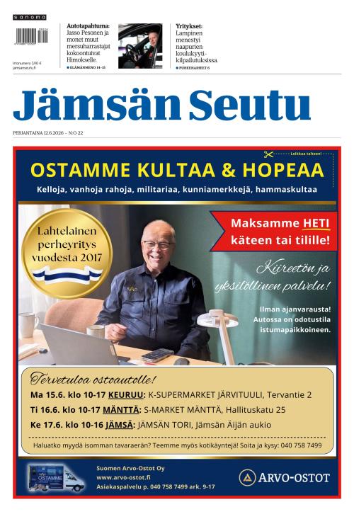 Jämsän Seutu ja Vekkari 12.6.2026