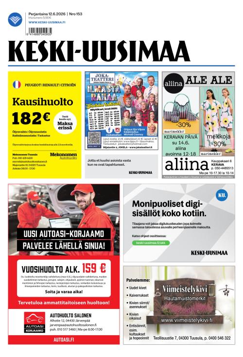 Keski-Uusimaa 12.6.2026