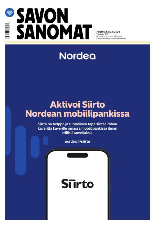 Savon Sanomat 12.6.2026