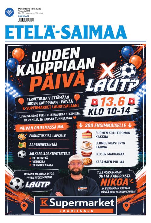Etelä-Saimaa 12.6.2026
