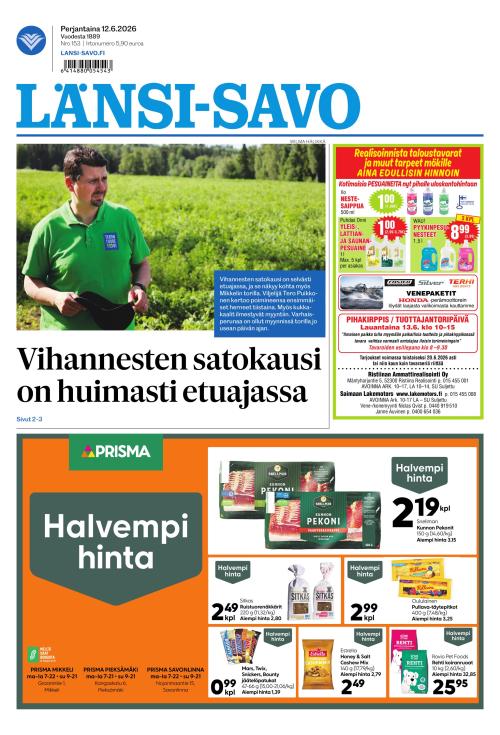 Länsi-Savo 12.6.2026