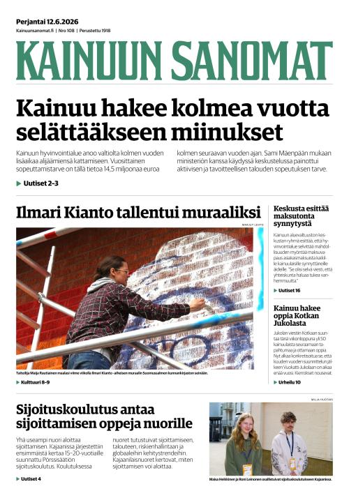 Kainuun Sanomat 12.6.2026