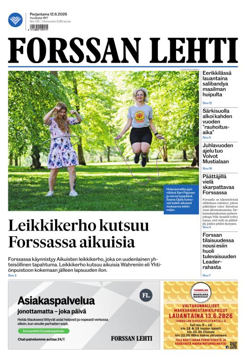Forssan Lehti 12.6.2026