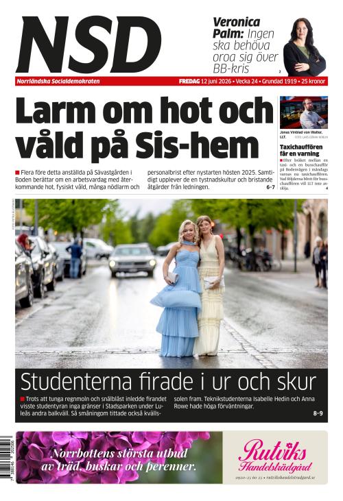 Norrländska Socialdemokraten 12.6.2026