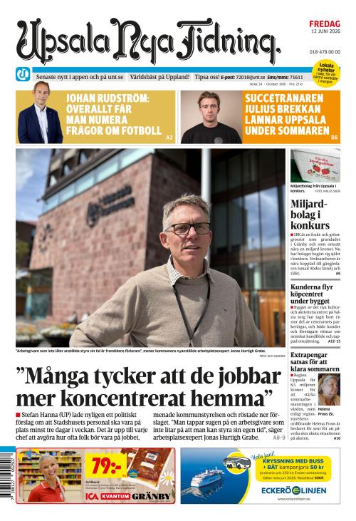 Upsala Nya Tidning 12.6.2026