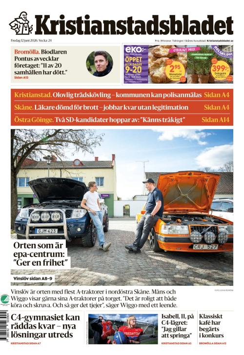 Kristianstadsbladet 12.6.2026