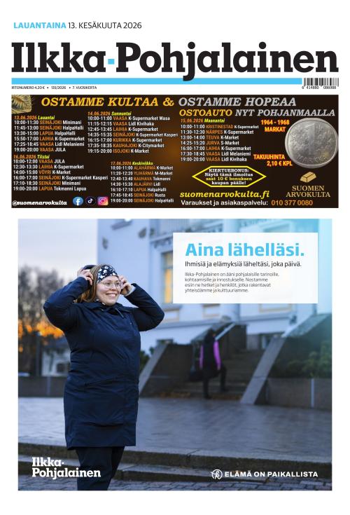 Ilkka-Pohjalainen 13.6.2026