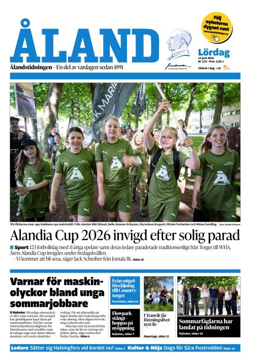 Ålandstidningen 13.6.2026