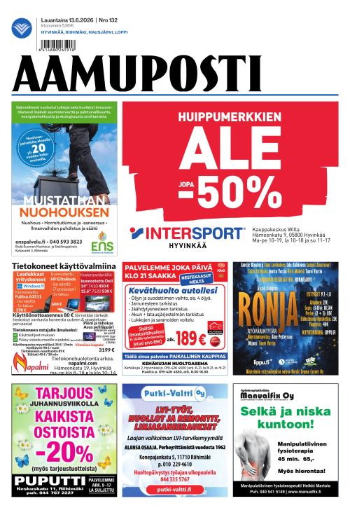 Aamuposti 13.6.2026