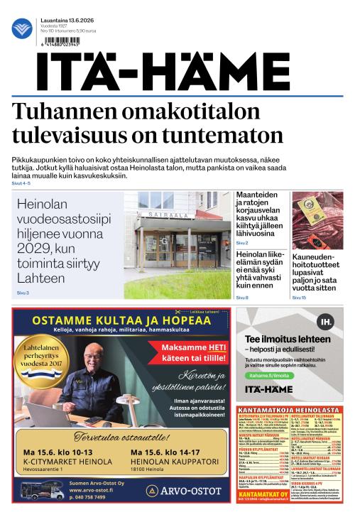Itä-Häme 13.6.2026