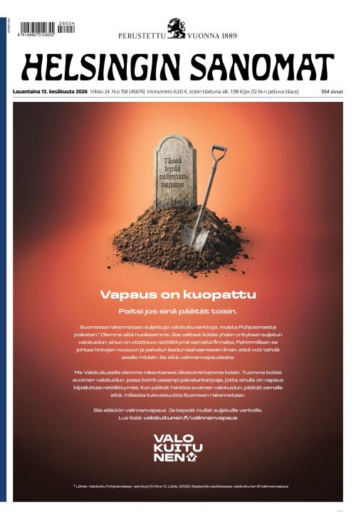 Helsingin Sanomat 13.6.2026