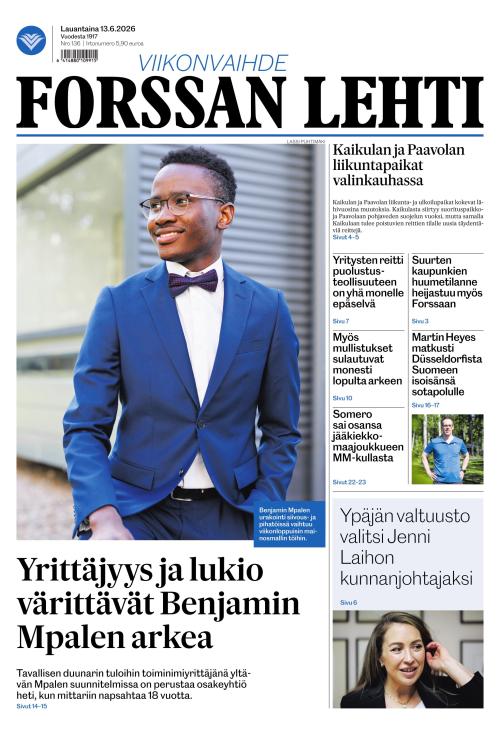 Forssan Lehti 13.6.2026