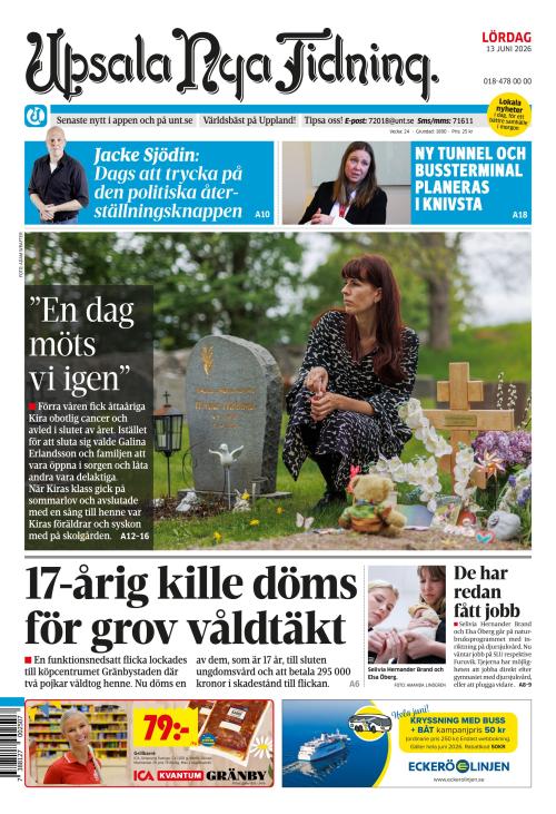 Upsala Nya Tidning 13.6.2026