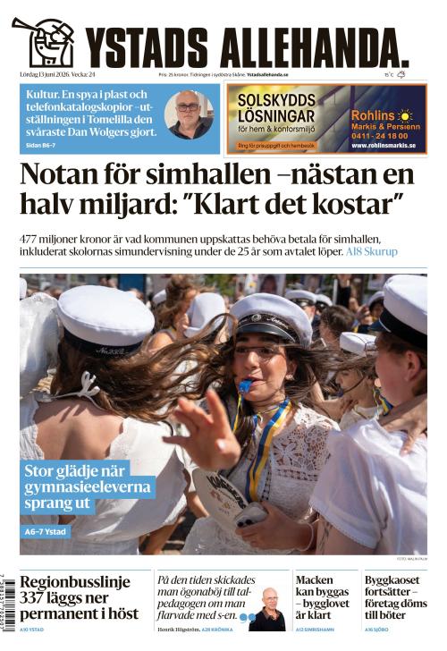 Ystads Allehanda 13.6.2026