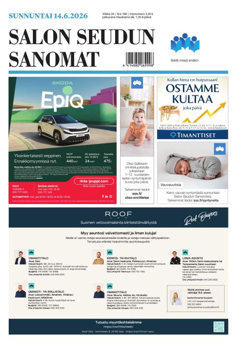 Salon Seudun Sanomat 14.6.2026
