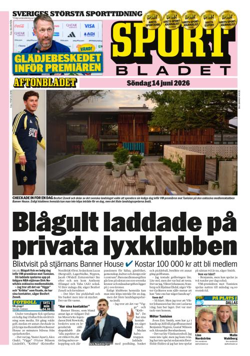 Aftonbladet Sportbladet 14.6.2026