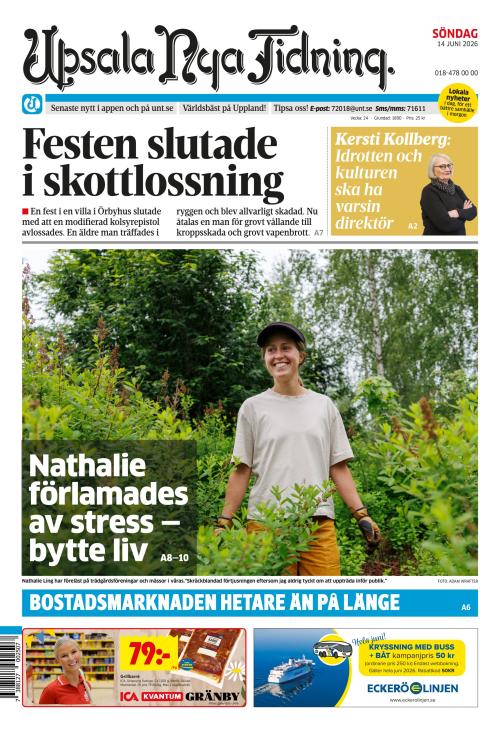 Upsala Nya Tidning 14.6.2026