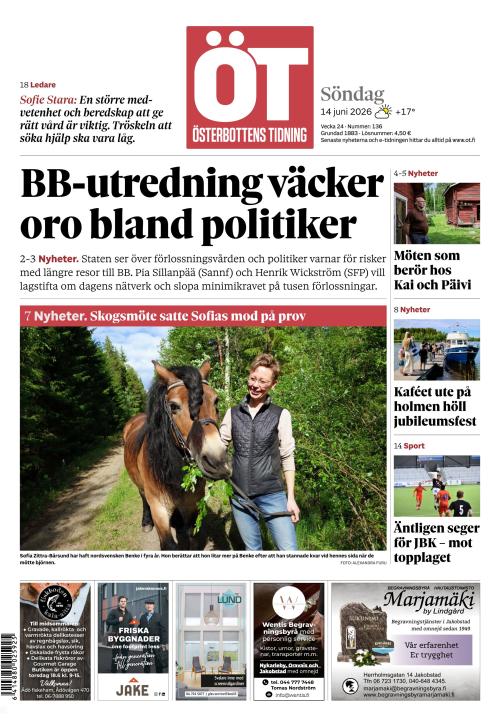 Österbottens Tidning 14.6.2026