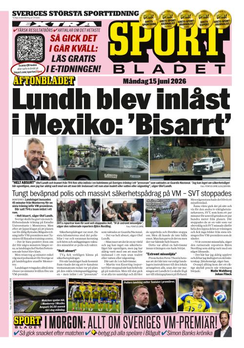 Aftonbladet Sportbladet 15.6.2026
