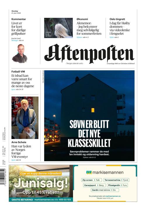 Aftenposten 15.6.2026