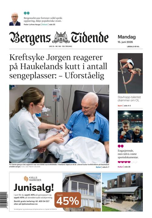 Bergens Tidende 15.6.2026