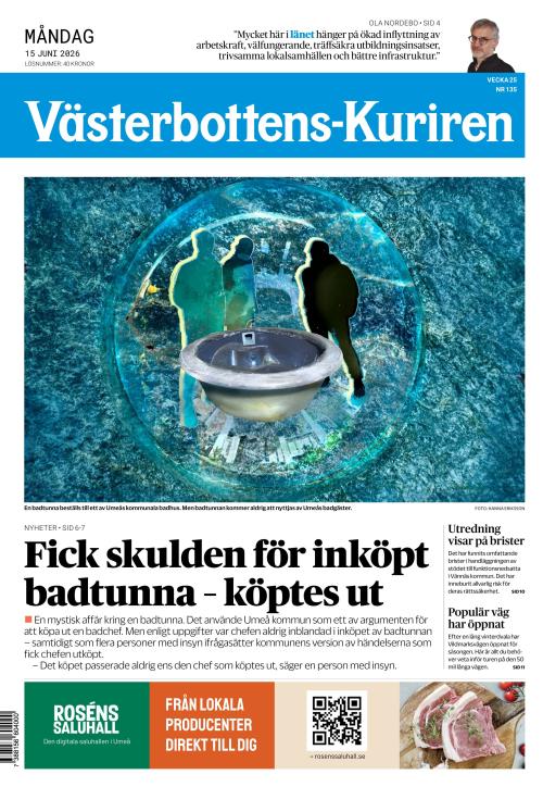 Västerbottens-Kuriren (SE) 15.6.2026