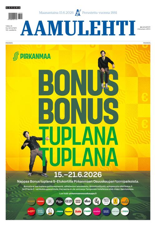 Aamulehti 15.6.2026
