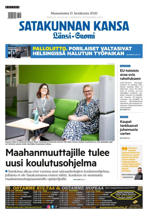 Satakunnan Kansa Länsi-Suomi 15.6.2026