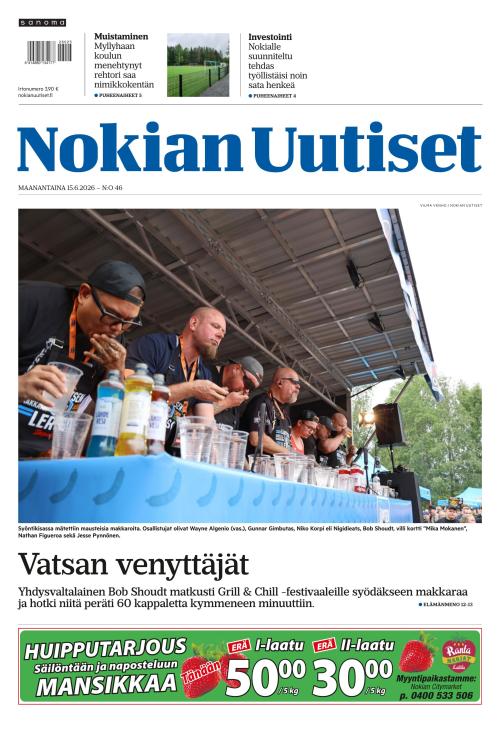 Nokian Uutiset 15.6.2026