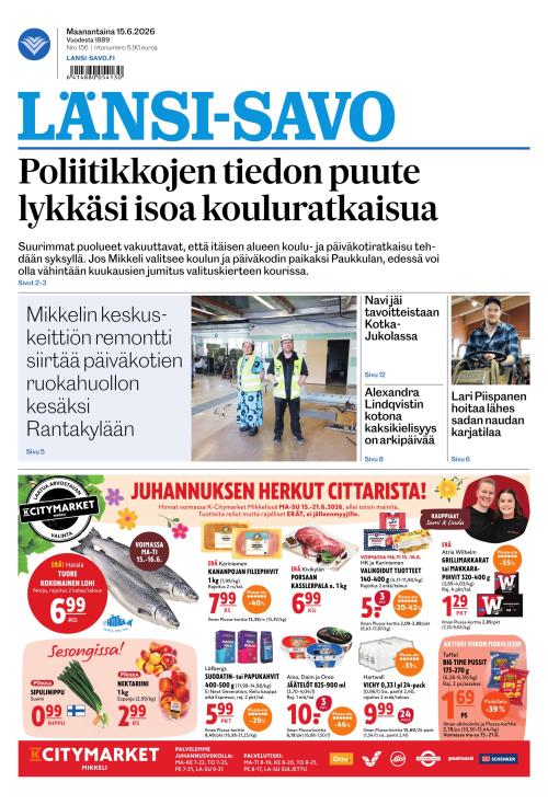 Länsi-Savo 15.6.2026