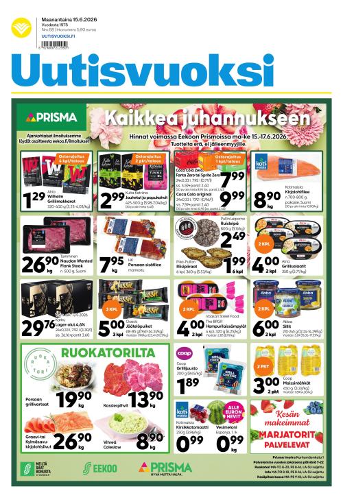 Uutisvuoksi 15.6.2026