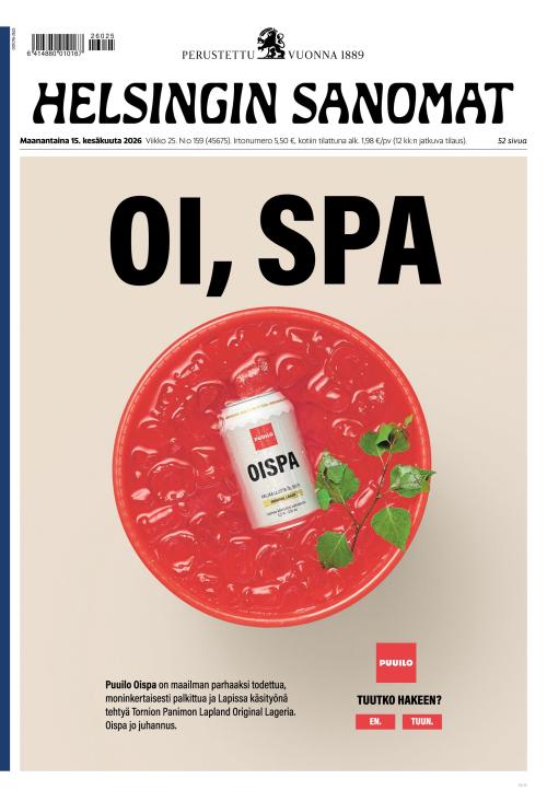 Helsingin Sanomat 15.6.2026