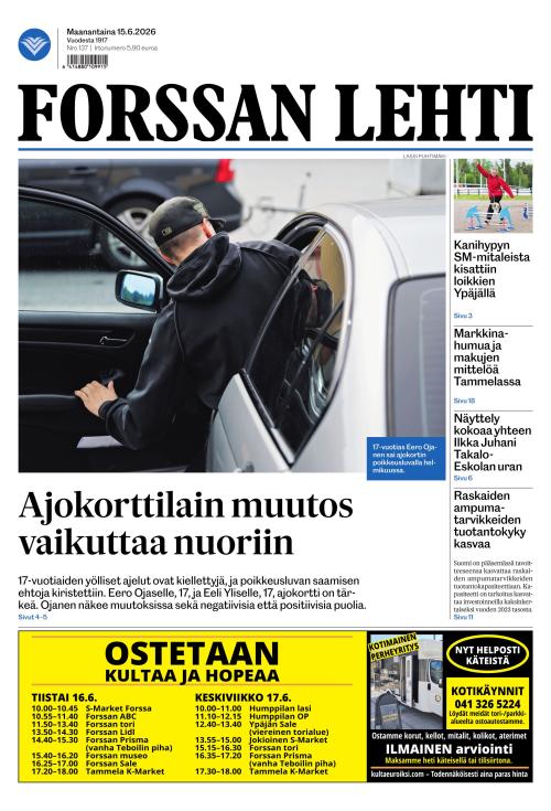 Forssan Lehti 15.6.2026