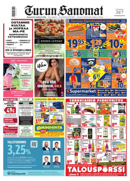 Turun Sanomat 15.6.2026