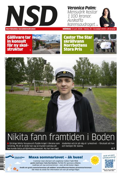 Norrländska Socialdemokraten 15.6.2026