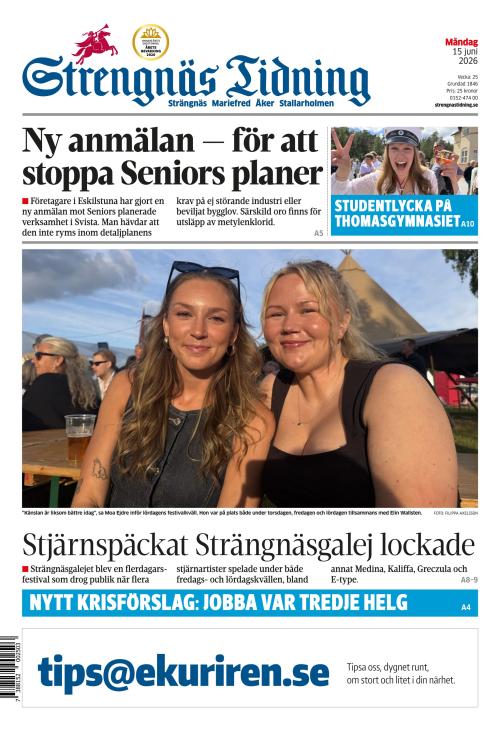 Strengnäs Tidning 15.6.2026