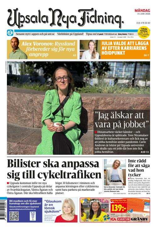 Upsala Nya Tidning 15.6.2026