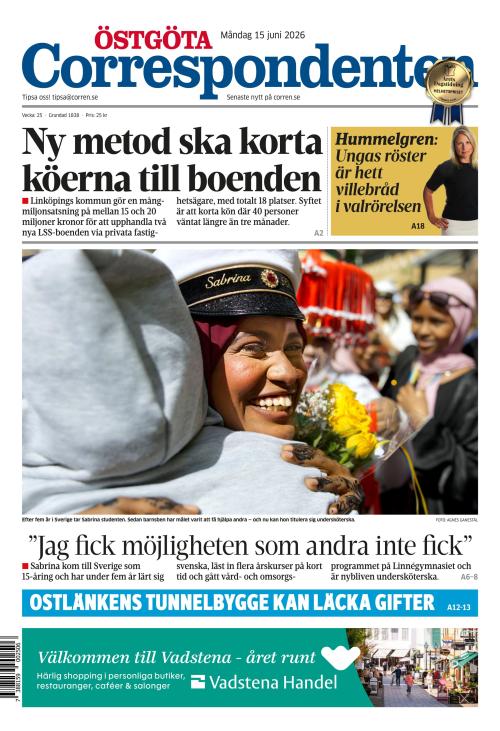 Östgöta Correspondenten 15.6.2026